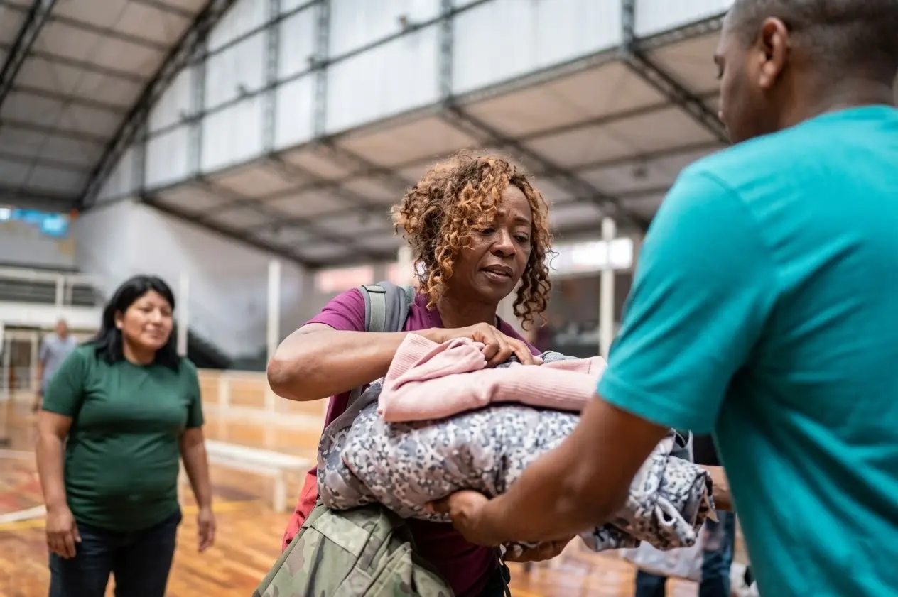 Community aid in Middle East